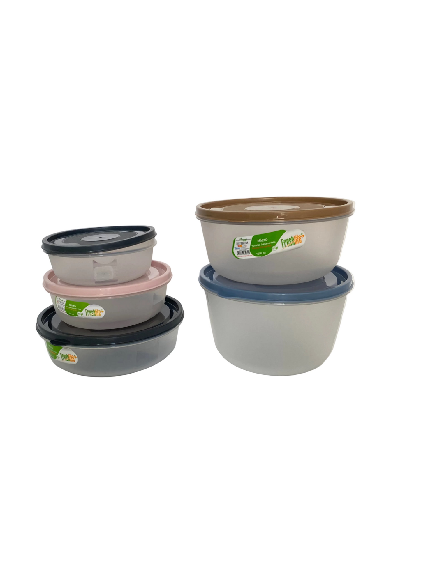 Freshlife, Micro Round Plastic Storage Box