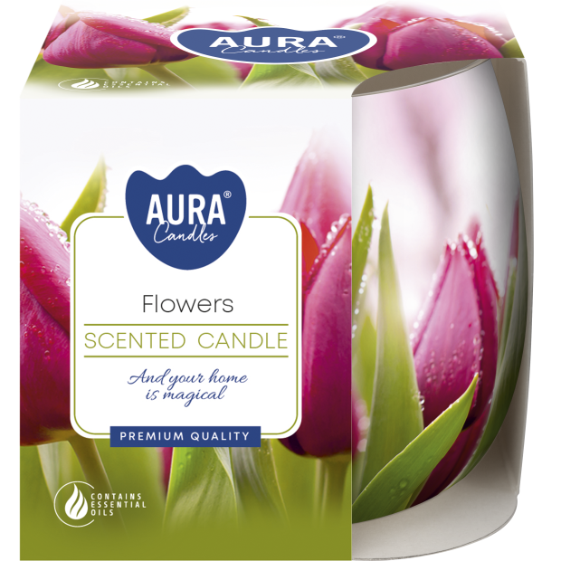 Aura, Flowers Scented Candle