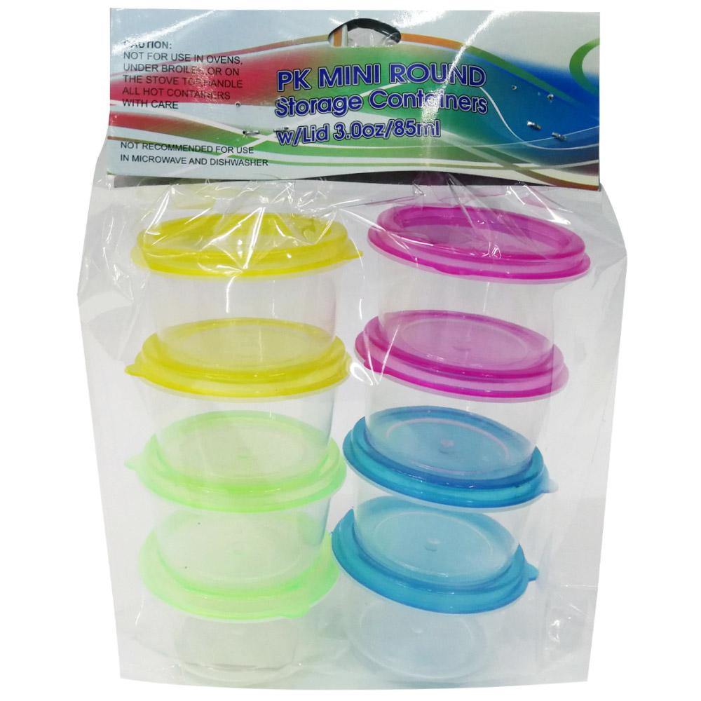 Mini Round Storage Containers (8 Pcs)