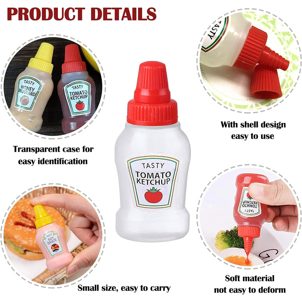 Mini Sauce Bottle 2 Pcs