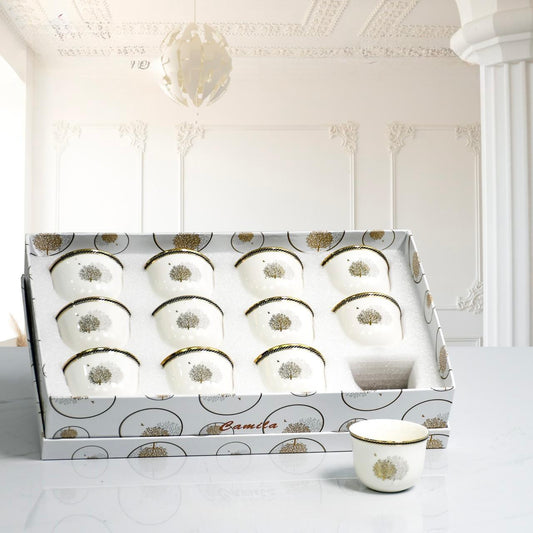 Camila, 12 Pcs Arabic Coffee Cups Set