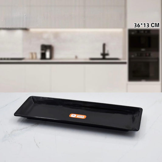 14 Inch Melamine Rectangular  Long Tray