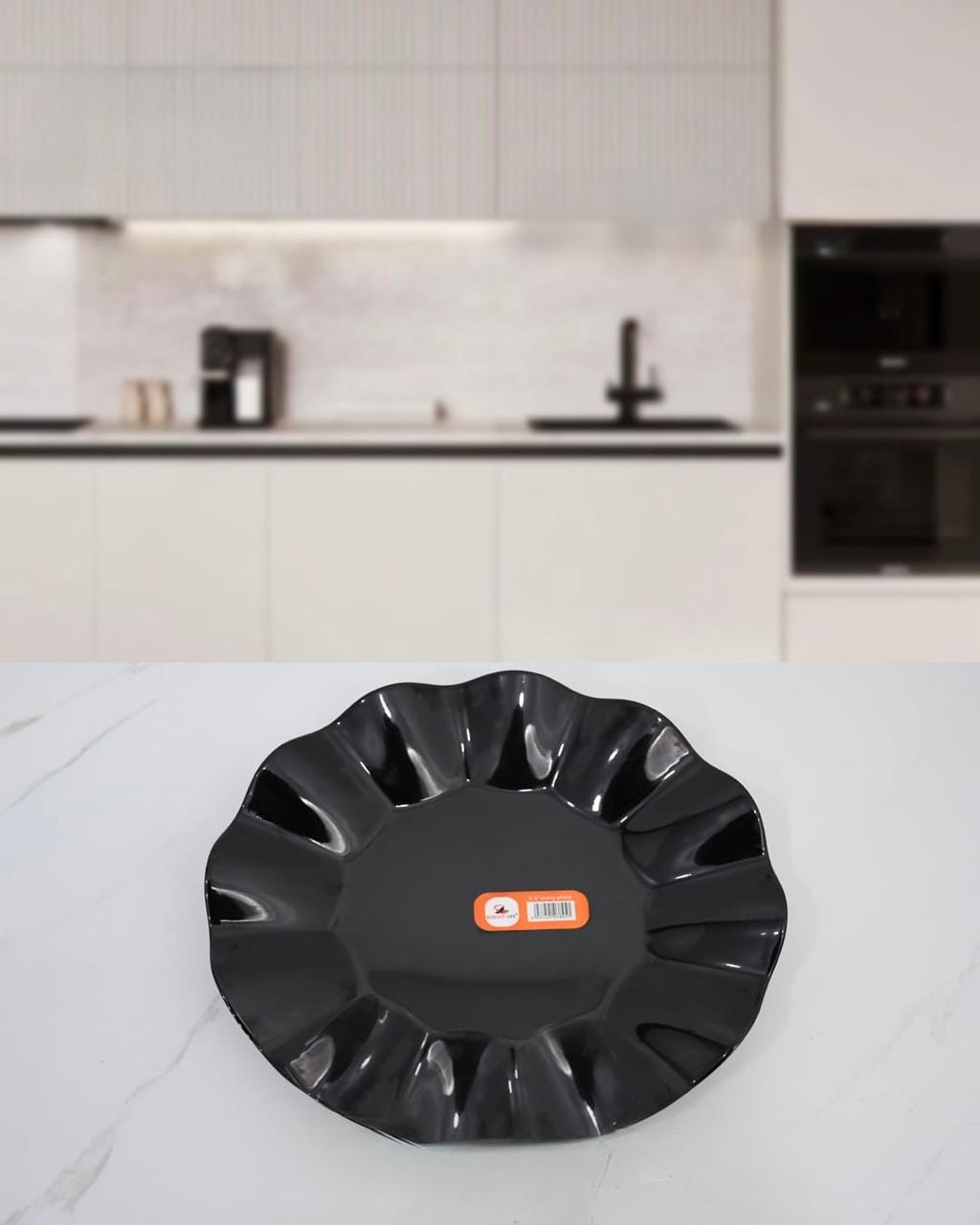 9.5 Inch Melamine Wavy Plate