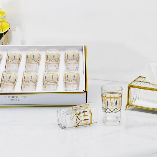 Rancy , 12 Pcs Glass Tumbler