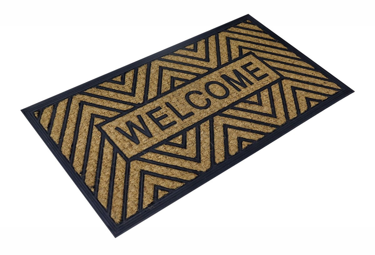 Natural Coir Door Mat Printed Pattern