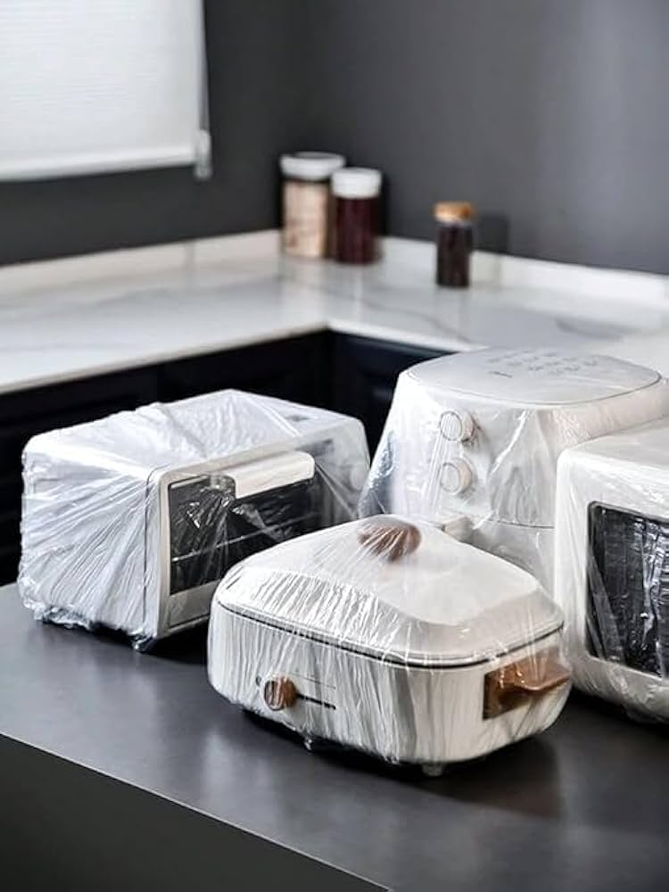 Durable Dust and Oil Proof Cover -Thickened, Multi-Functional, PE Material, Safe & Odorless - Long-Lasting Protection for Kitchen & Home (90 * 145)