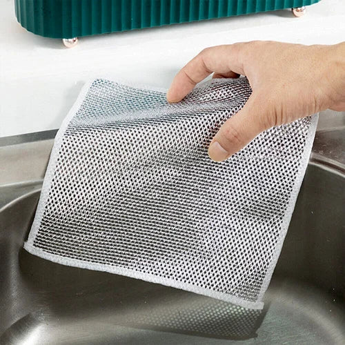 Set 4 Pcs Multifunctional Silver Wire Cleaning Cloth