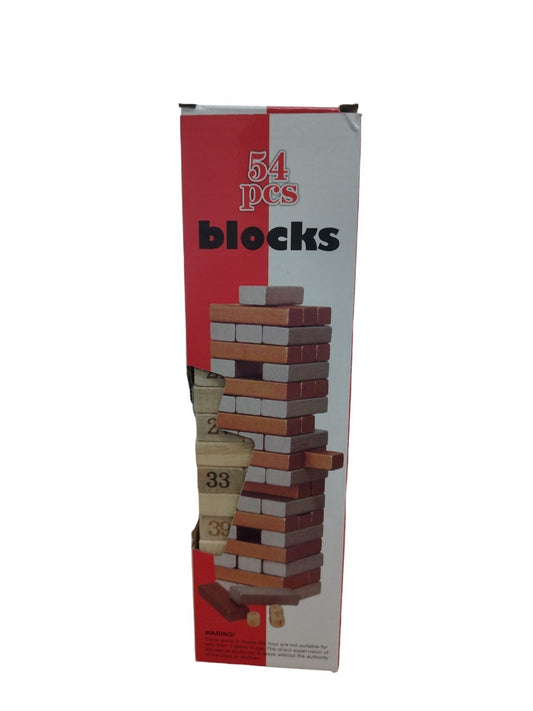 54 Pcs Wood Blocks