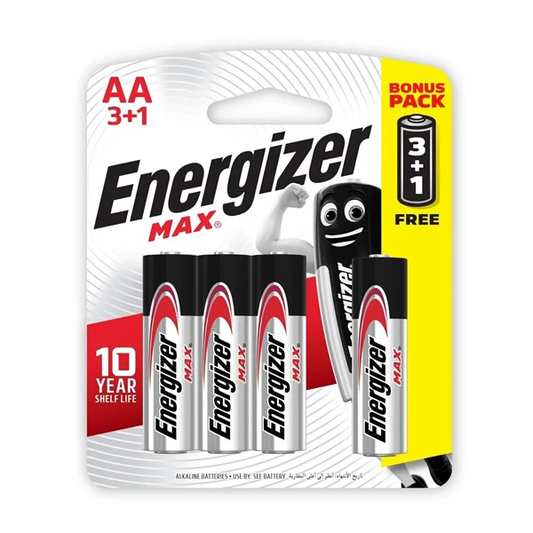 Energizer Max AA BP4 (3+1 Free)