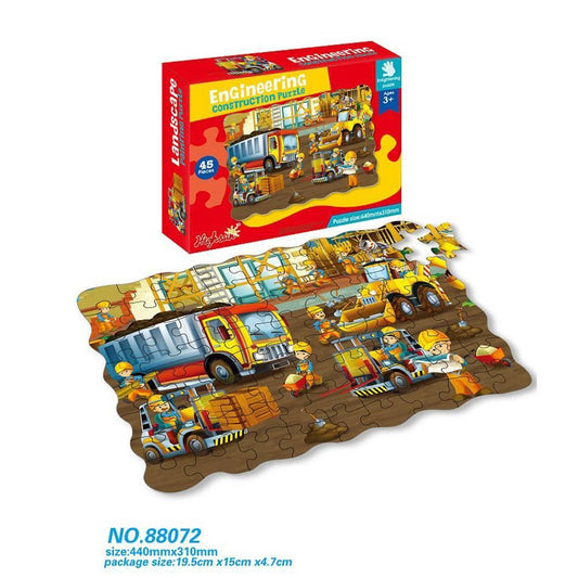 Engineering Construction 45 Pcs Puzzle