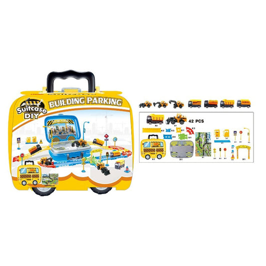 Building Parking Suitcase