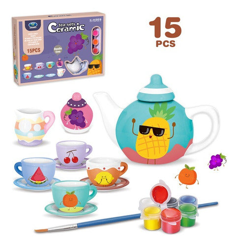 Ceramic Craft to Paint Miniature Tea Set