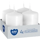Aura, 4 Pcs Pillar Candles