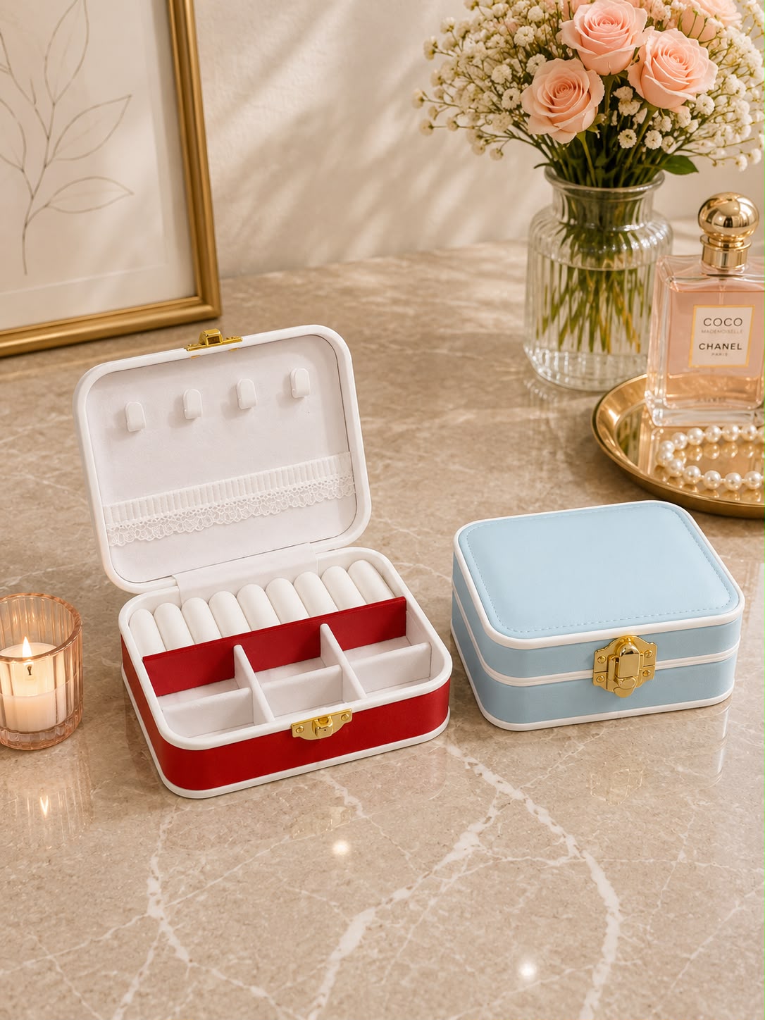 Portable Travel Jewelry Box