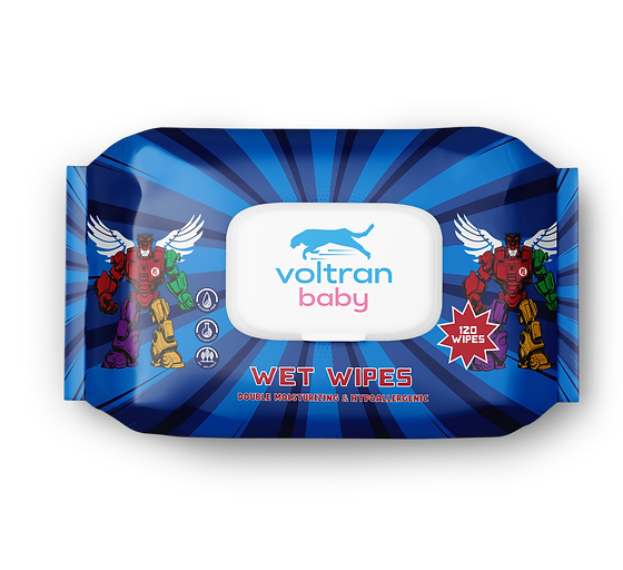 Voltran Baby Wet Wipes (120 wipes)