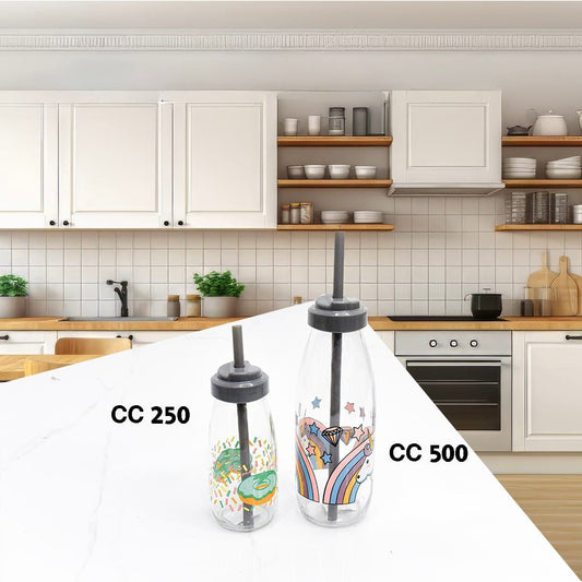 Milk Bottle With Straw