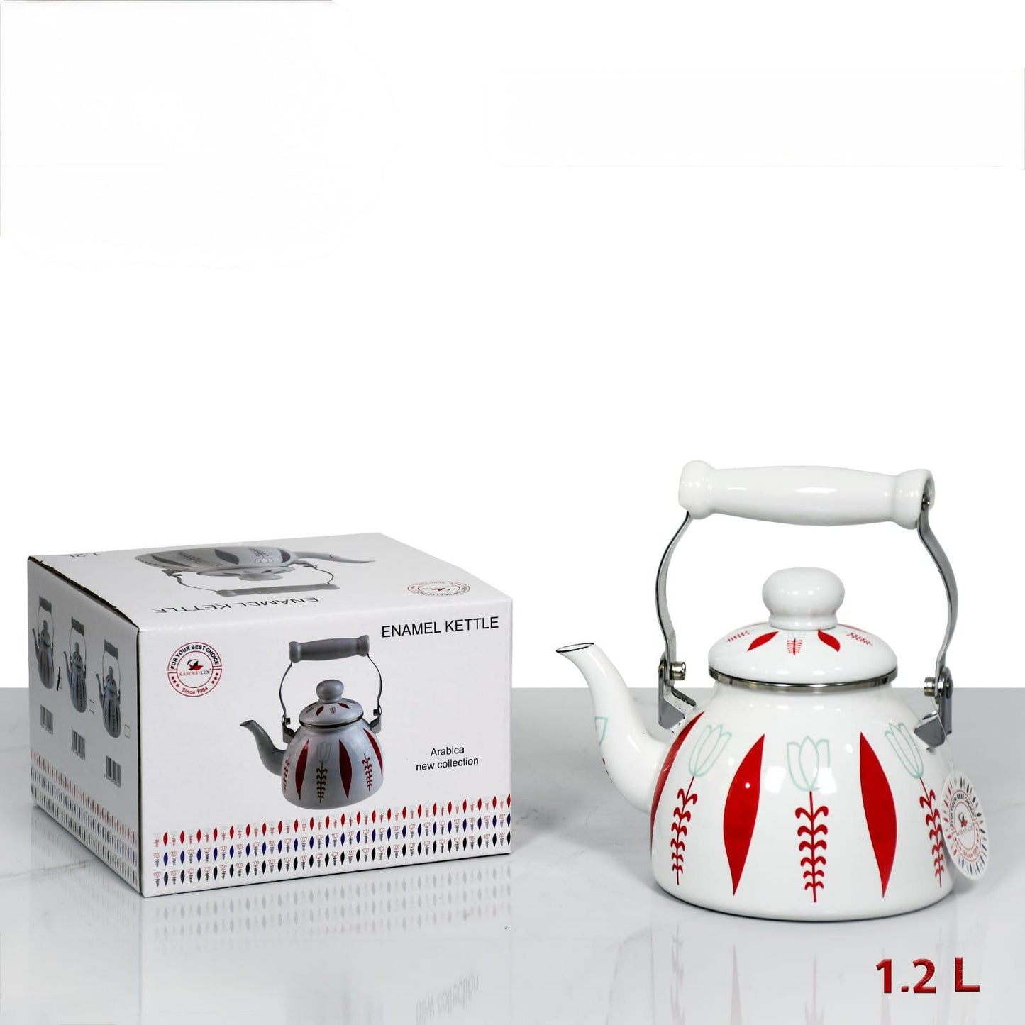 Arabica, 1.2Lt Enamel Kettle
