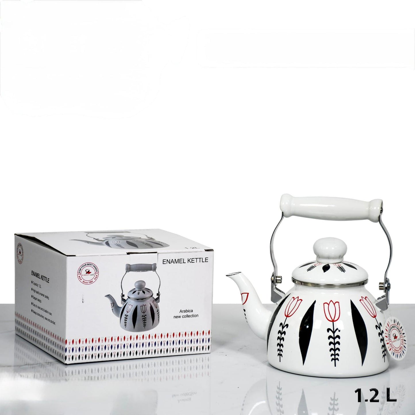 Arabica, 1.2Lt Enamel Kettle