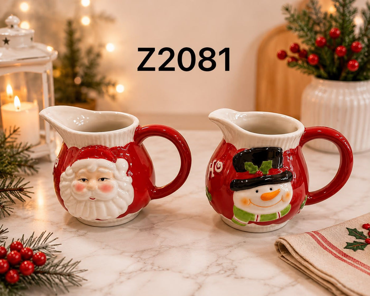 Christmas Ceramic Milk Jug