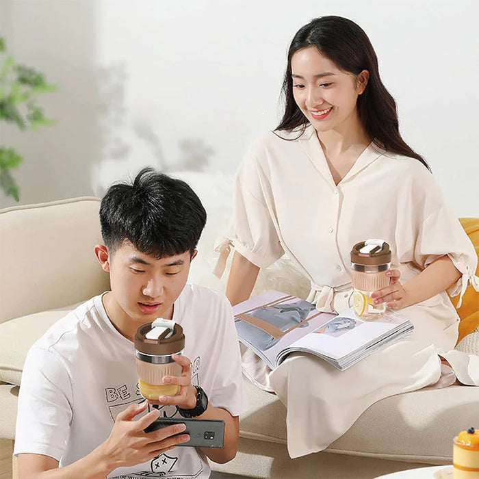 380 ml Plexi Mug With Straw