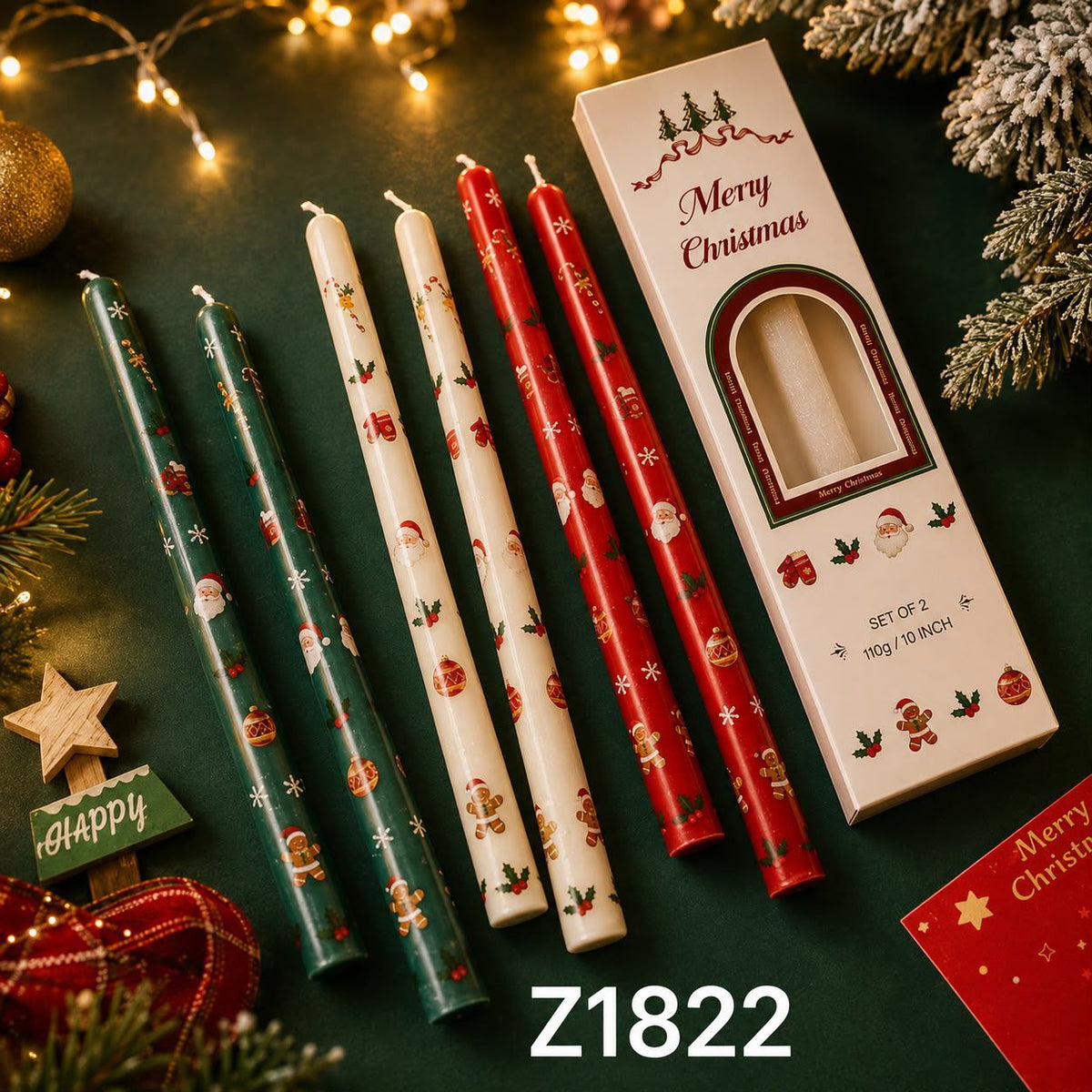 Christmas Scented Candle Set Of 2