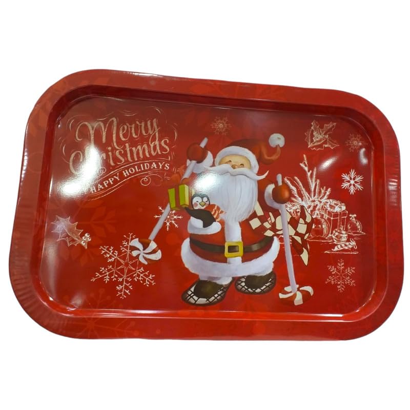 Christmas Rectangular Metal atray