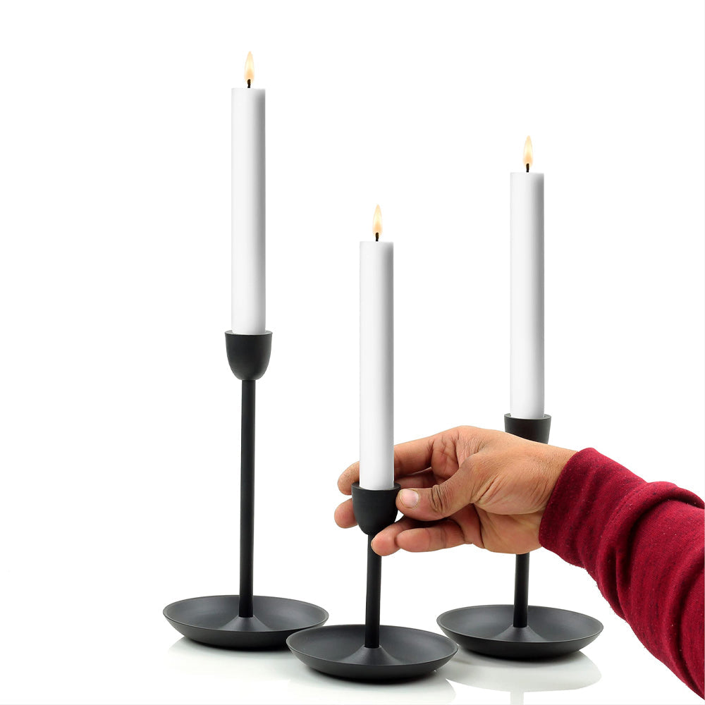 Set Of 4 White Candles 25cm (4pcs)