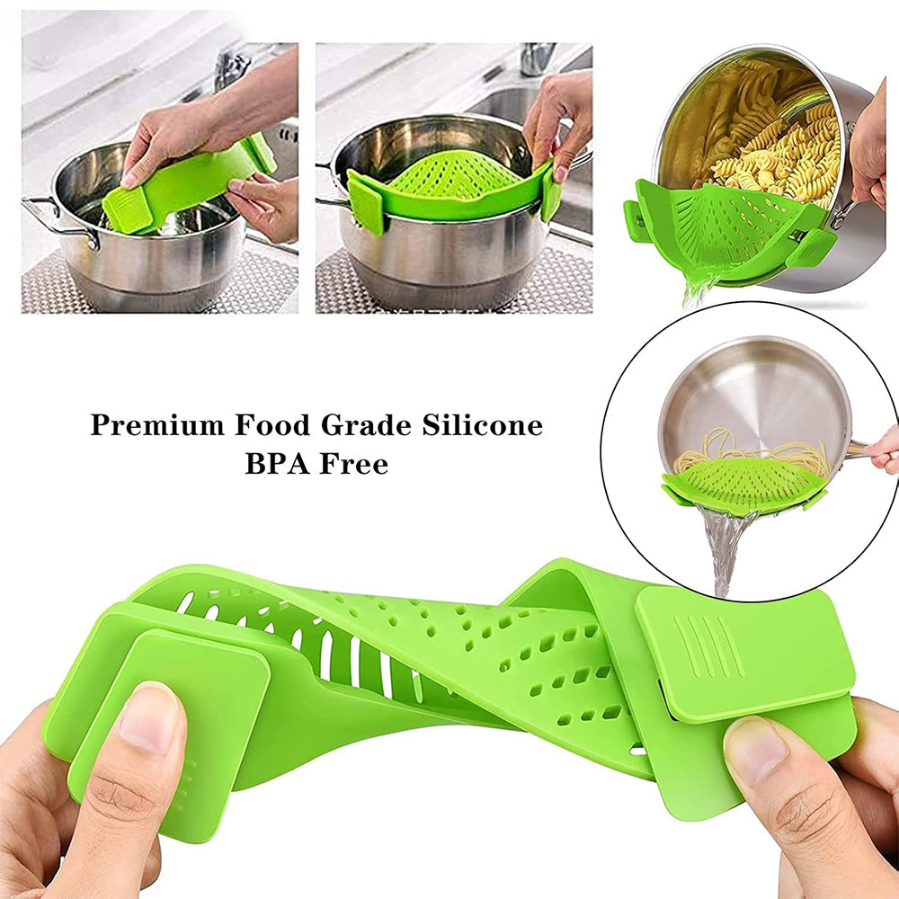 Silicone Strainer With Clip