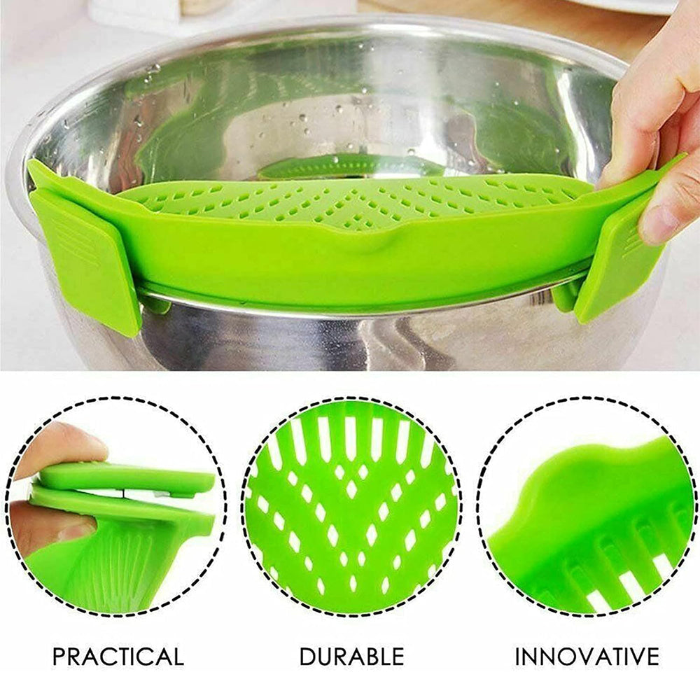 Silicone Strainer With Clip