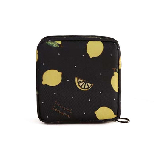 Nylon Sanitary Napkin Storage Bags Sanitary Napkin Period Bag Zipper School Pouch For Teen Girls Women