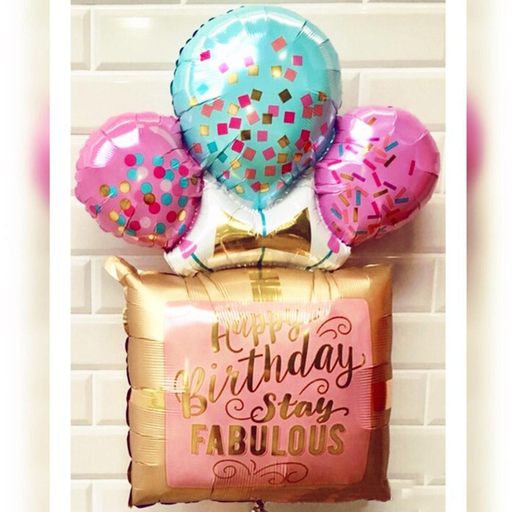 Happy Birthday Stay Fabulous Helium Balloon
