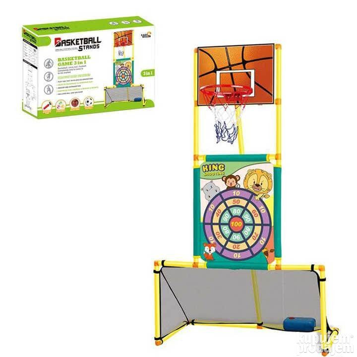 3 in 1 Basketball/ Sticky Ball/ Football Stands
