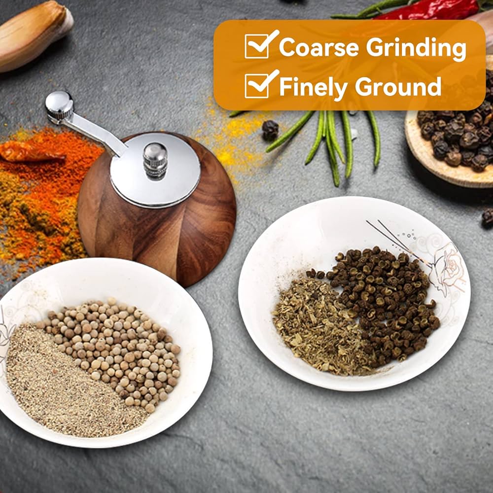 Manual Pepper Mill / Wooden Salt Mill