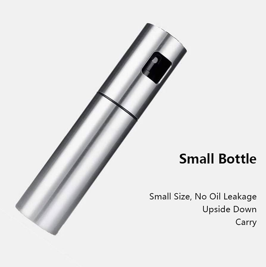Glass & Stainless Steel Olive Oil Spray Bottle