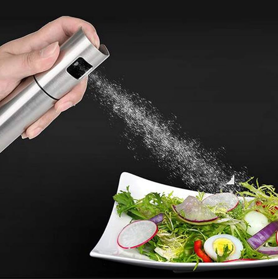Glass & Stainless Steel Olive Oil Spray Bottle
