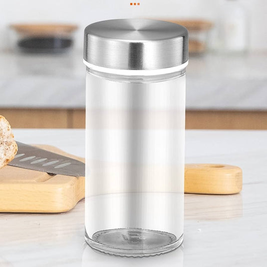 Transparent Seasoning Glass Jar With Lid