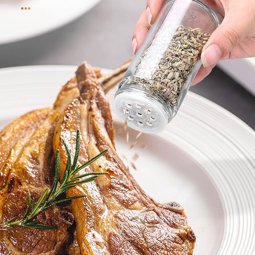 Transparent Seasoning Glass Jar With Lid