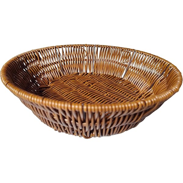 Plastic Round Woven Storage Basket