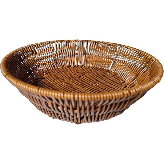 Plastic Round Woven  Storage Basket