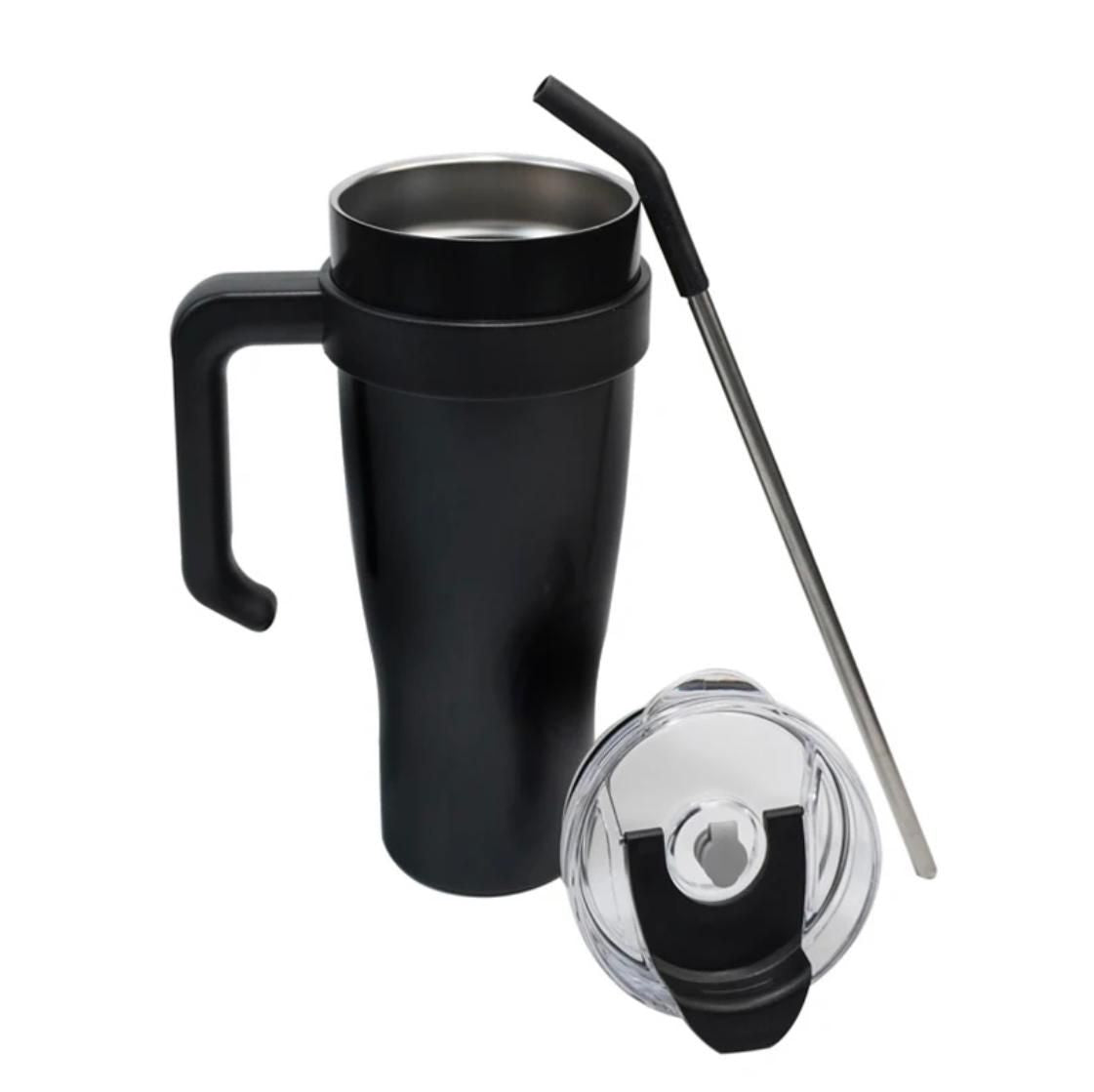1200 Ml Stainless Steel Tumbler With Straw- Hot & Cold