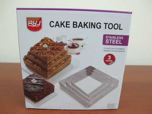 Square Shaped Rings for Cake