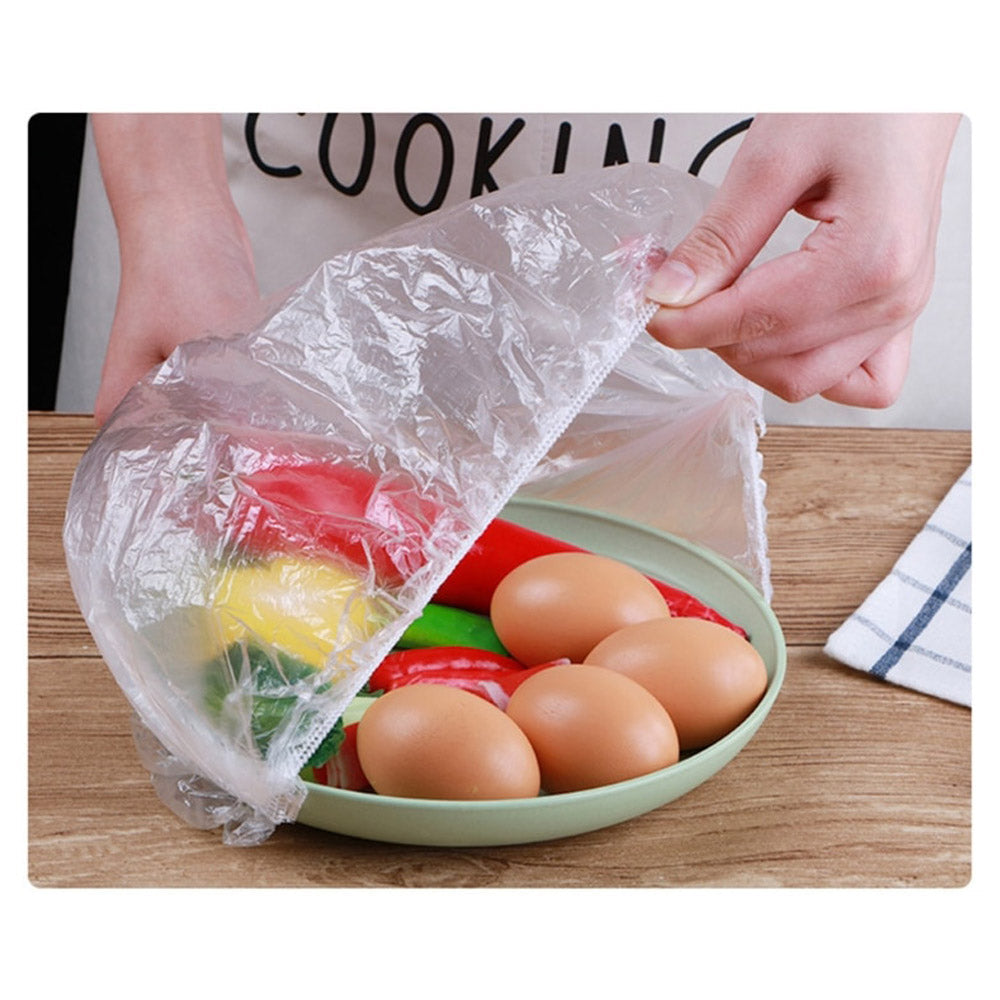 100pcs Disposable Food Bowl Cover Bag Storage Bag Dust Fresh Keeping Bags Kitchen Food Multifunctional Use