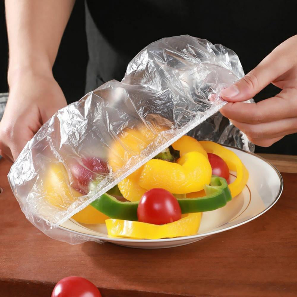 100pcs Disposable Food Bowl Cover Bag Storage Bag Dust Fresh Keeping Bags Kitchen Food Multifunctional Use