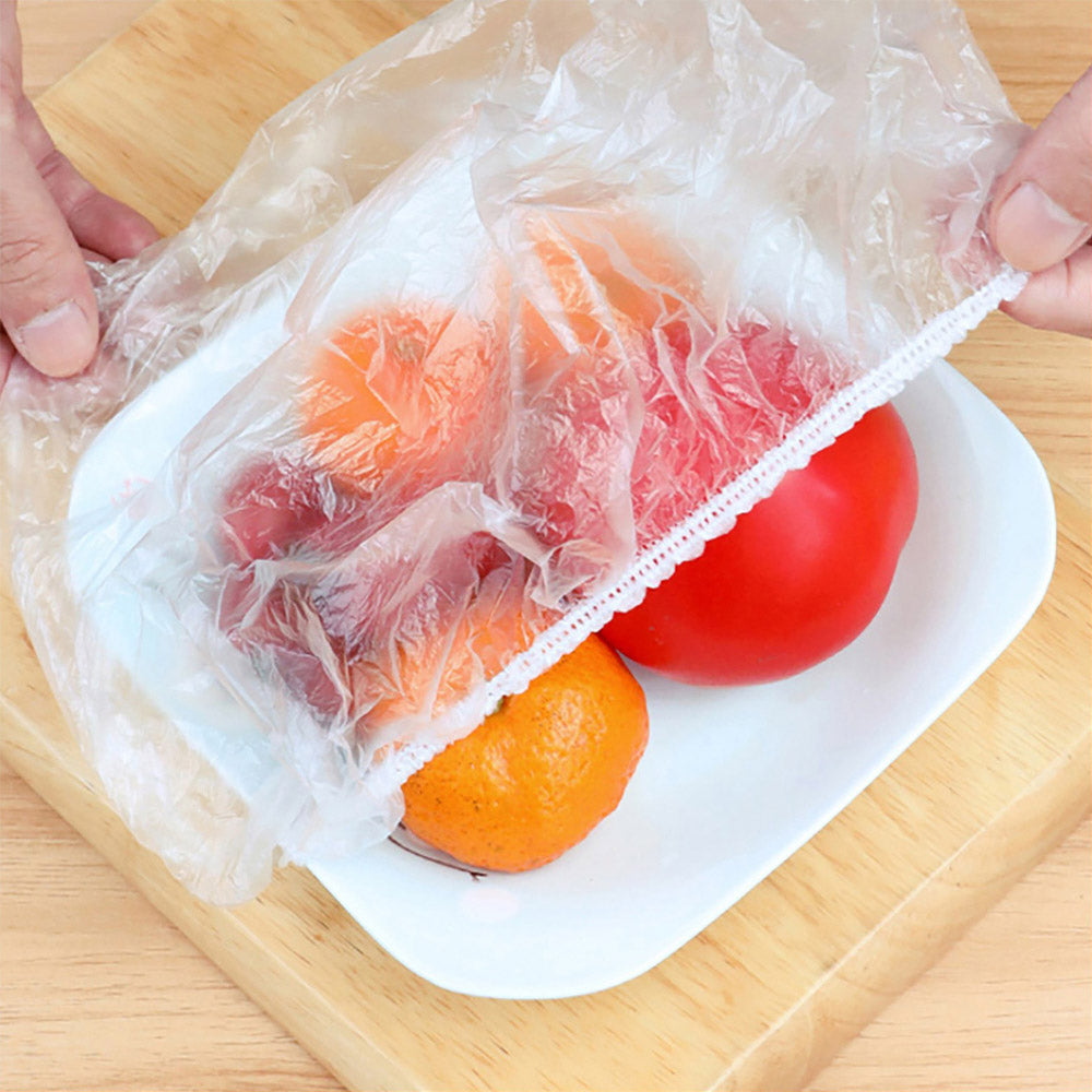 100pcs Disposable Food Bowl Cover Bag Storage Bag Dust Fresh Keeping Bags Kitchen Food Multifunctional Use