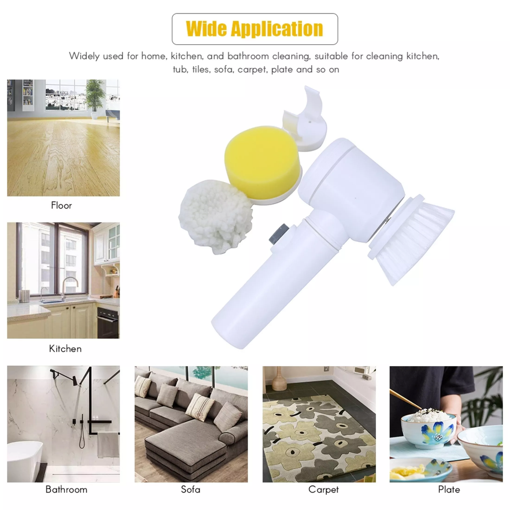 5 In 1 Multifunctional Electric Magic Cleaning Brush