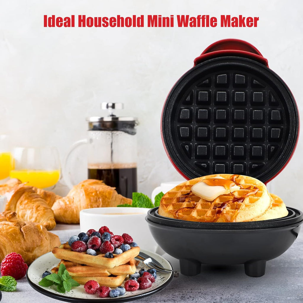 Round Electric Non-Stick Mini Waffle Maker