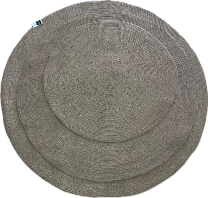 Round Indian Rug Natural