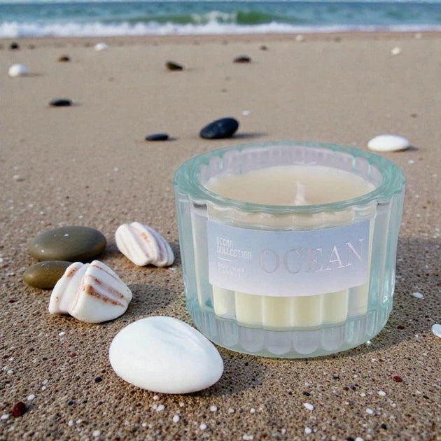 1 Pc Glass Scented Candle - Ocean