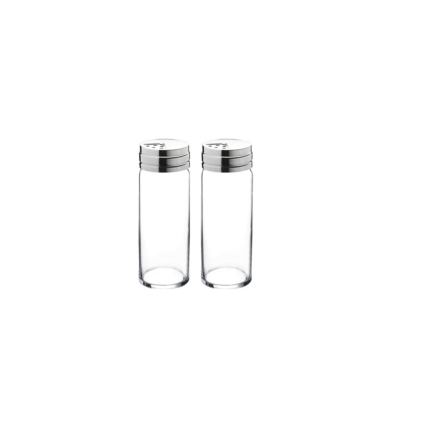 Spices Dispenser with Matt Metal Set of 2