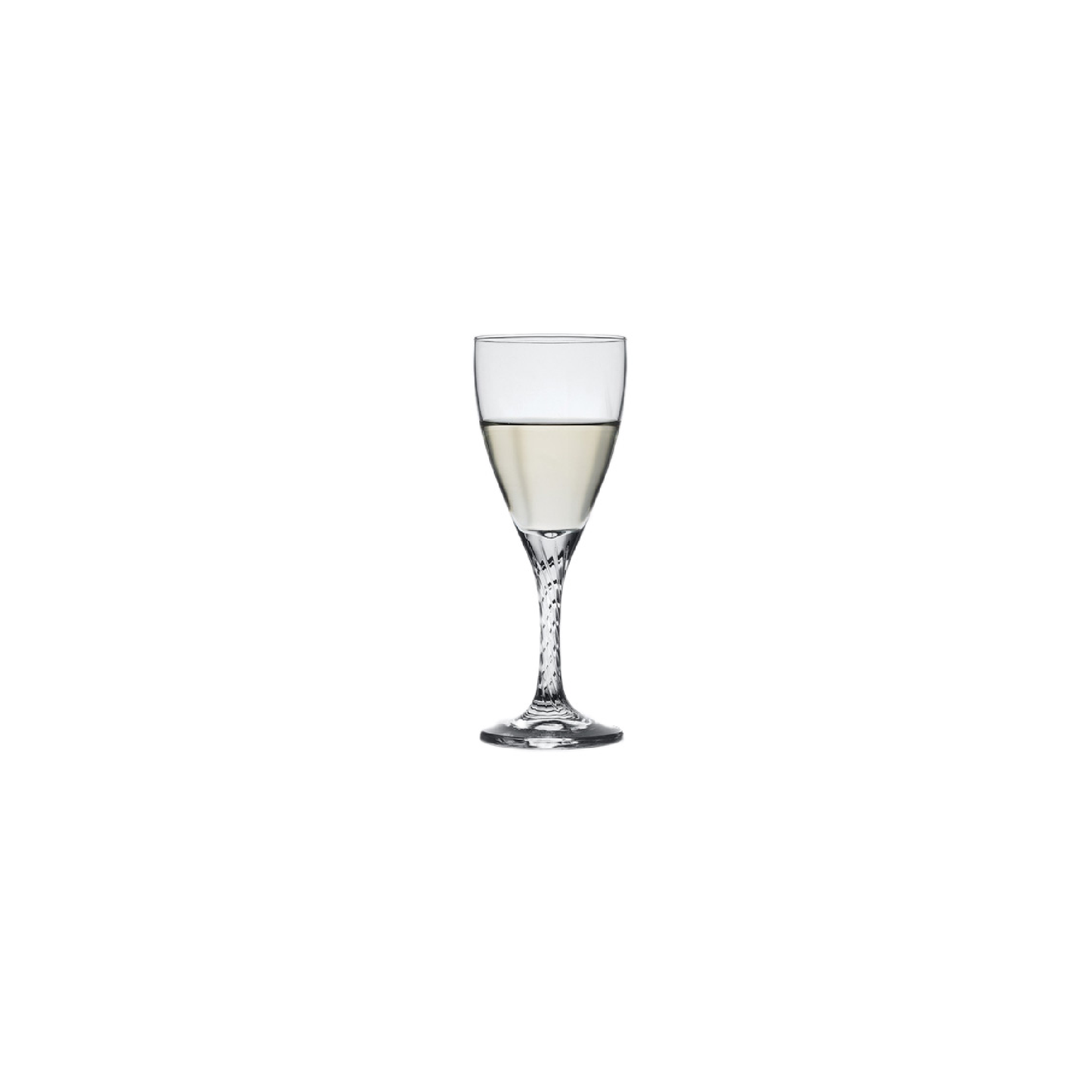 Twisted Stemmed Glass 200mL Set of 6